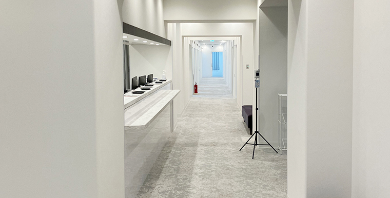 リラックスできる院内で初めての方も安心